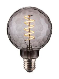Halo Design - E27 LED-Leuchtmittel - COLORS Geo Smoke Ø95 mm (1-2-3 STEP)