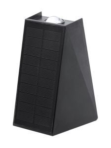 LEDlife - Solar-Wandleuchte - Schwarz - Auf/ab - Dämmerungssensor - IP54 - 3000K