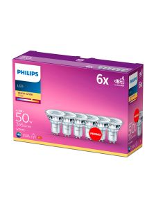 GU10 - Philips LED-Spot 4,6 W - 355 lm 6er-Pack