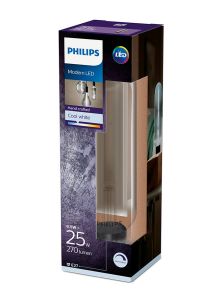 E27 - Philips Giant Smoky Röhrenlampe 6,5 W - 270 lm