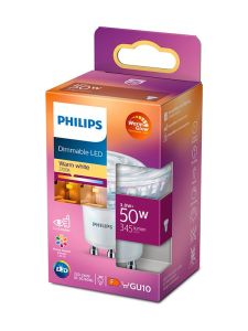 GU10 - Philips LED Spot - 3,8W - 345lm - 2200-2700K - Dimmbar