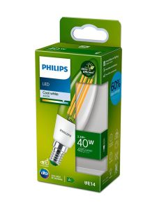 E14 - Philips LED-Kerzenlampe - 2,3 W - 485 lm - 4000 K - Energieeffizienzklasse A