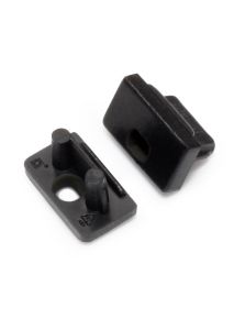 Endkappen für SLIM8 - Schwarz m. Loch - 20 Stk