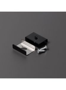 Halterung für LED-Profil - Model S - Schwarz - 20 Stk.