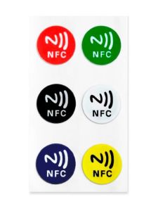 NFC-Tag - NTAG213 - farbige Aufkleber - 6 Stk.