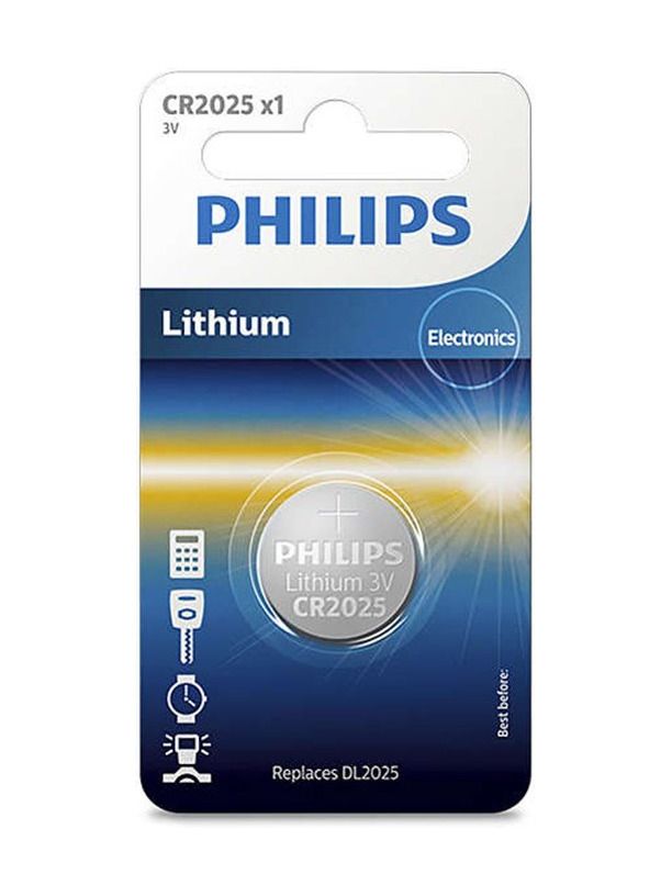 Philips Lithium-Knopfzelle CR2025