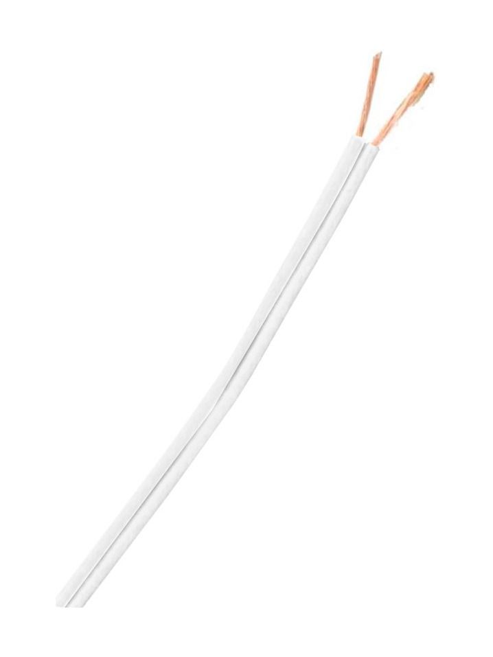 Weiß/Weiß Kabel m. 2 Adern (Mindestabnahme: 10 Meter)