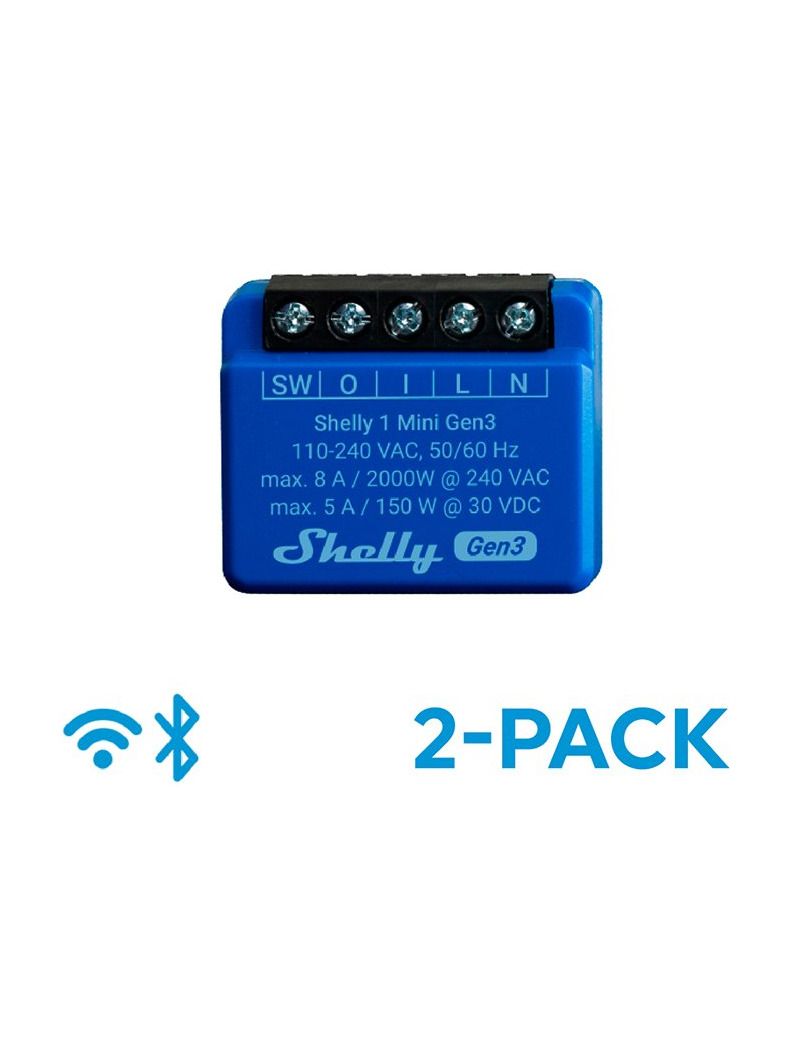 Shelly - Plus 1 Mini Gen3 (Dual pack)