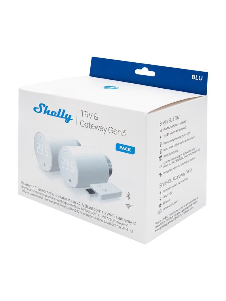 Shelly - BLU TRV 2-Pack + BLU Gateway Gen3