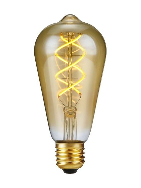 E27 - SPL FleX Double Helix - Amber - 320lm - 2000K - CRI 90 - Dimmbar