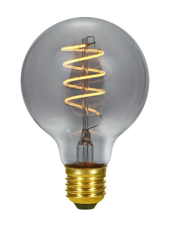 E27 - SPL FleX Globe AX - Smoke - Ø:80mm - 160lm - 2200K - CRI 90 - dimmbar