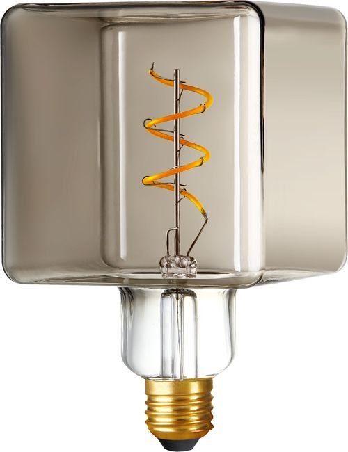 E27 - SPL Ice Cube - Smoke - Ø:95mm - 100lm - 2200K - CRI 90 - Dimmbar