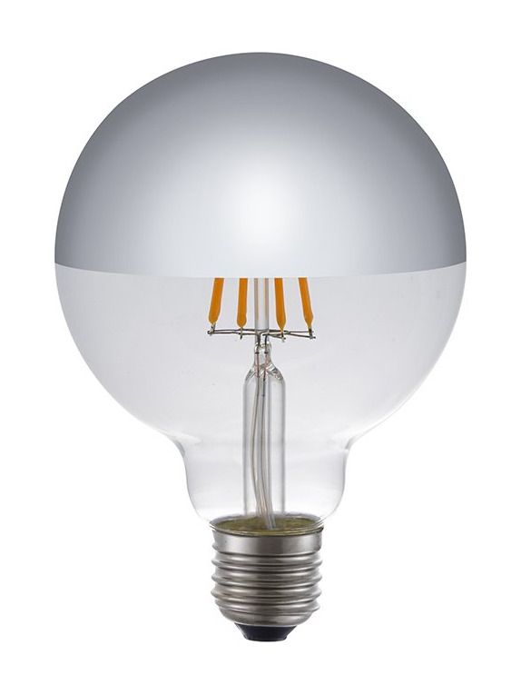 E27 - SPL Globe Top Mirror - Klar - Ø:95mm - 350lm - 2500K - CRI 80 - Dimmbar
