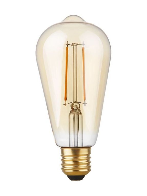 E27 - SPL Rustika - Amber - Ø:64mm - 250lm - 2200K - CRI 90 - Dimmbar