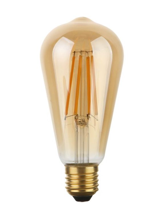 E27 - SPL Rustika - Amber - Ø:64mm - 640lm - 2200K - CRI 90 - Dimmbar