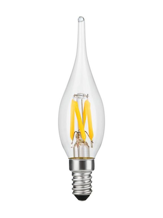E10 - SPL Mini Tip Candle - Klar - Ø:23mm - 90lm - 2500K - CRI 90 - Nicht dimmbar