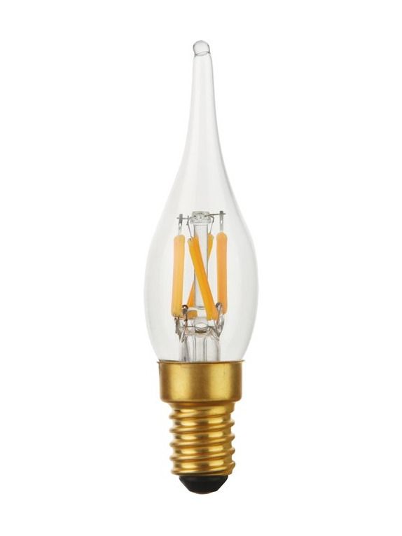 E14 - SPL Mini Tip Candle - Klar - Ø:23mm - 100lm - 2000K - CRI 90 - Dimmbar