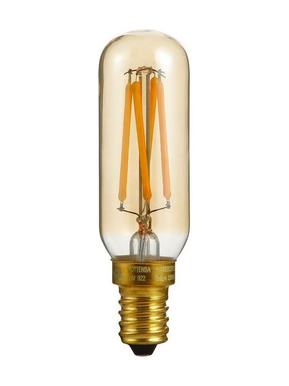 E14 - SPL Tubular T20 - Amber - Ø:25mm - 250lm - 2200K - CRI 93 - dimmbar