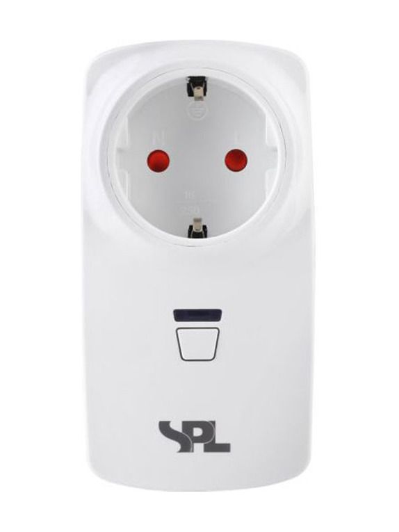 SPL - Plug-in-Dimmer (Zwischenstecker) - Drehknopf - LED 0-75W - Weiß