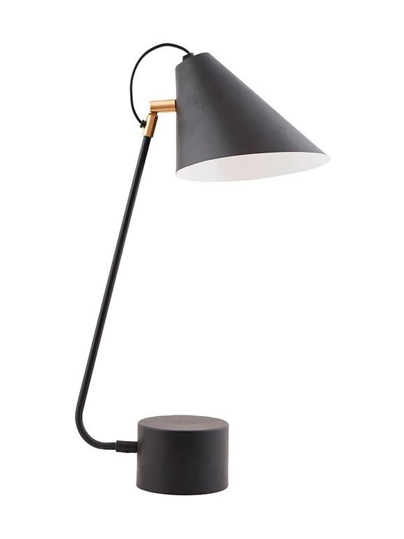 EFTERÅRS OUTLET - House Doctor - Bordlampe - Club - Sort - H54cm Ø20cm