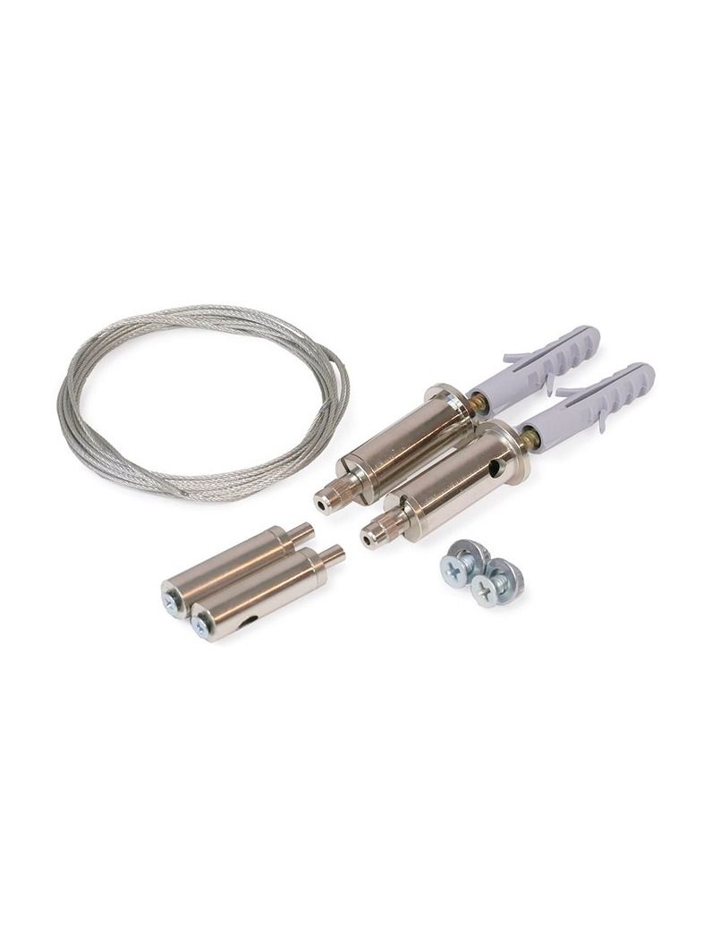 Drahtaufhängung für LED-Profil - Chrom - 1,5 m - 10 kg pro Set - Für Beschläge