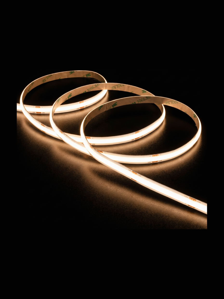LEDlife - COB-LED-Streifen - 5m - punktfrei - 12,5W/m - 480 LED/m - RA90 - 24V - IP20 - 2700K