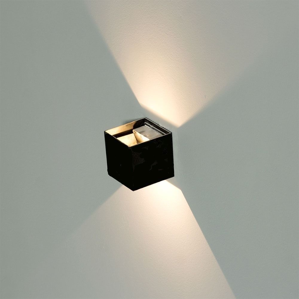 V-Tac 12W LED Wandleuchte - eckig, einstellbarer Abstrahlwinkel, IP65 Außenbereich, 230V, inkl. Leuchtmittel - 4000K