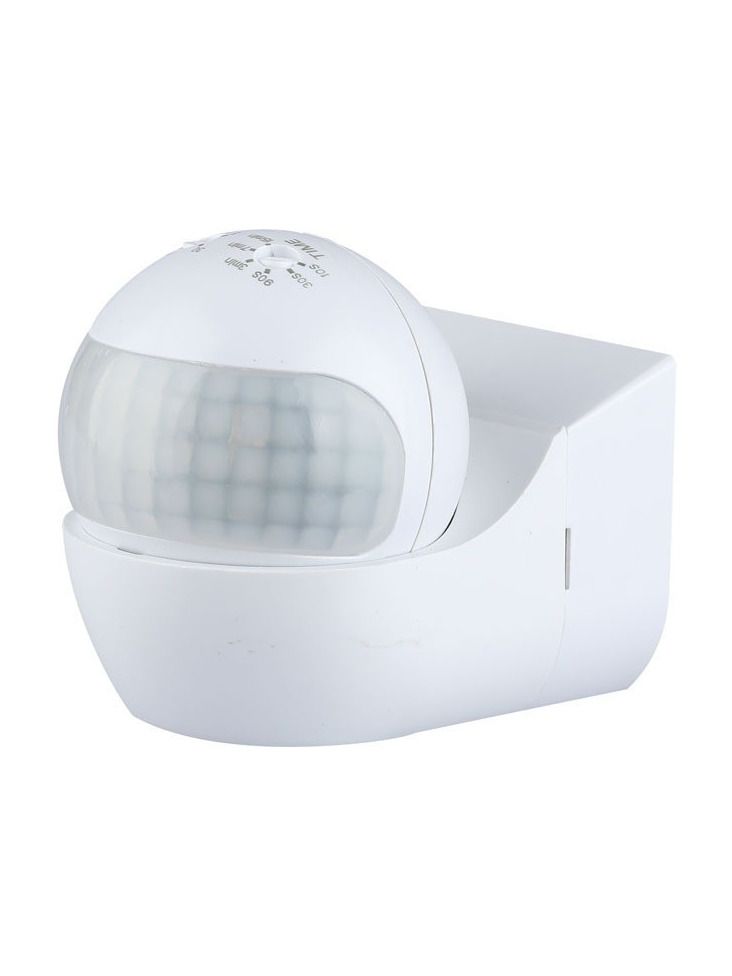 V-Tac PIR-Wandmelder - beweglicher Kopf - max. 400W LED - 180° - IP44