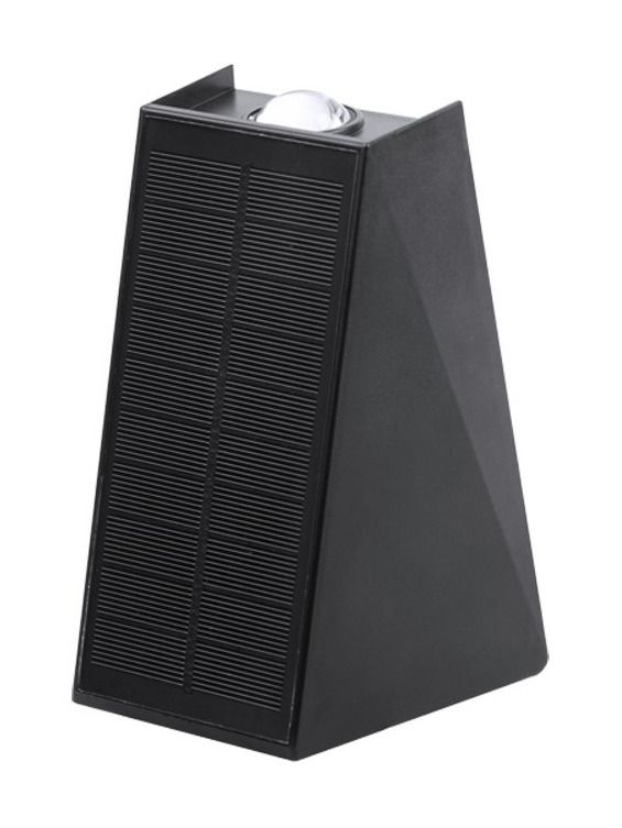 LEDlife - Solar-Wandleuchte - Schwarz - Auf/ab - Dämmerungssensor - IP54 - 3000K