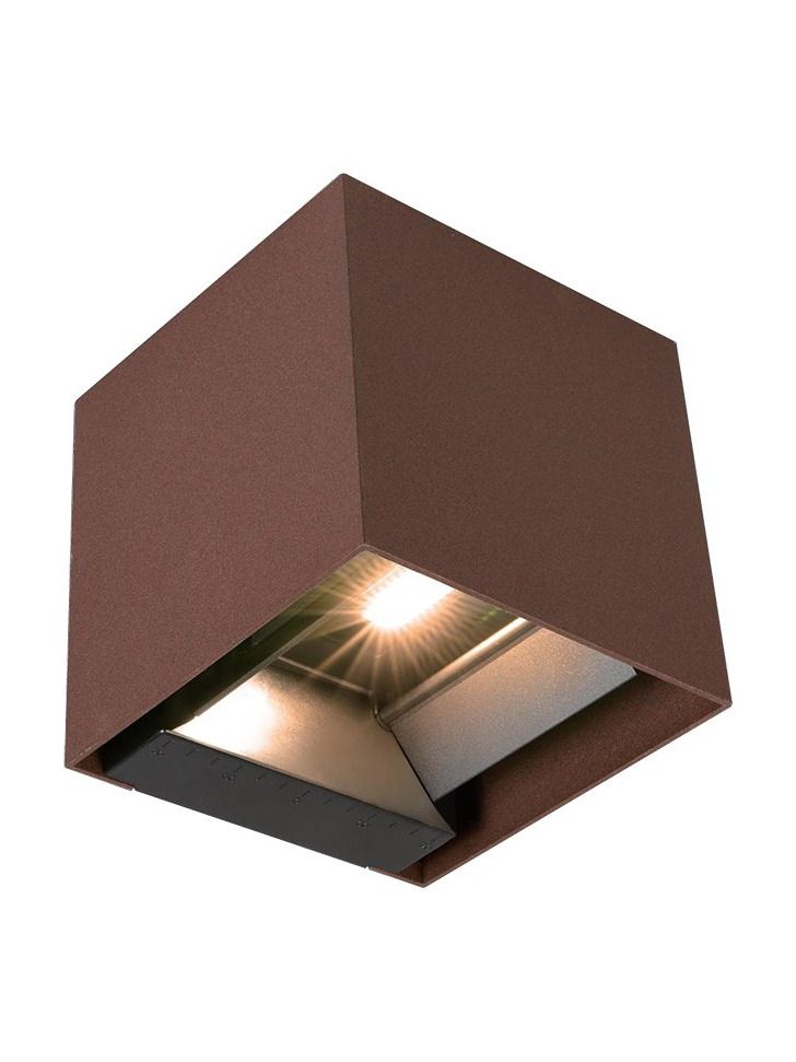 V-Tac - Solar-Wandleuchte - 9W - Corten - COB - PIR-Sensor - 860lm - IP65 - 4000K