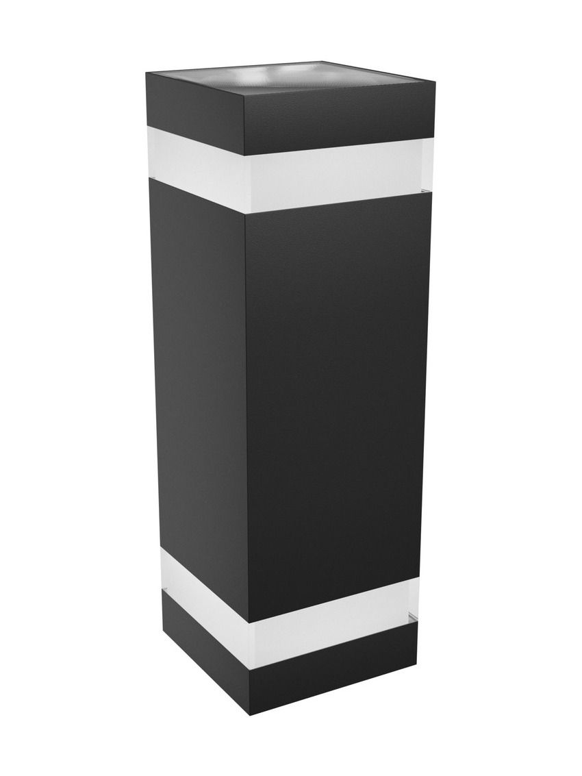 Spectrum - TORRE RING - Fassadenleuchte - 18W - Schwarz - Eckig - CCT - 1400lm - RA80 - IP54