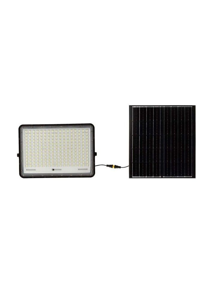 V-Tac 240W Solar-Fluter LED - Schwarz inkl. Solarzelle, Fernbedienung, Akku - IP65 | 2600lm, RA80