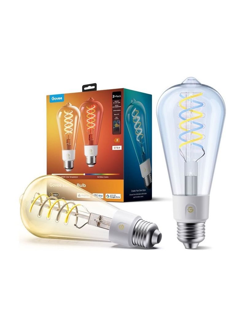 Govee - E27 Smart Edison Light Bulb 500 lm 2er-Pack