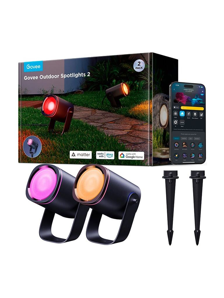 Govee - Outdoor Spotlights - 2er-Pack