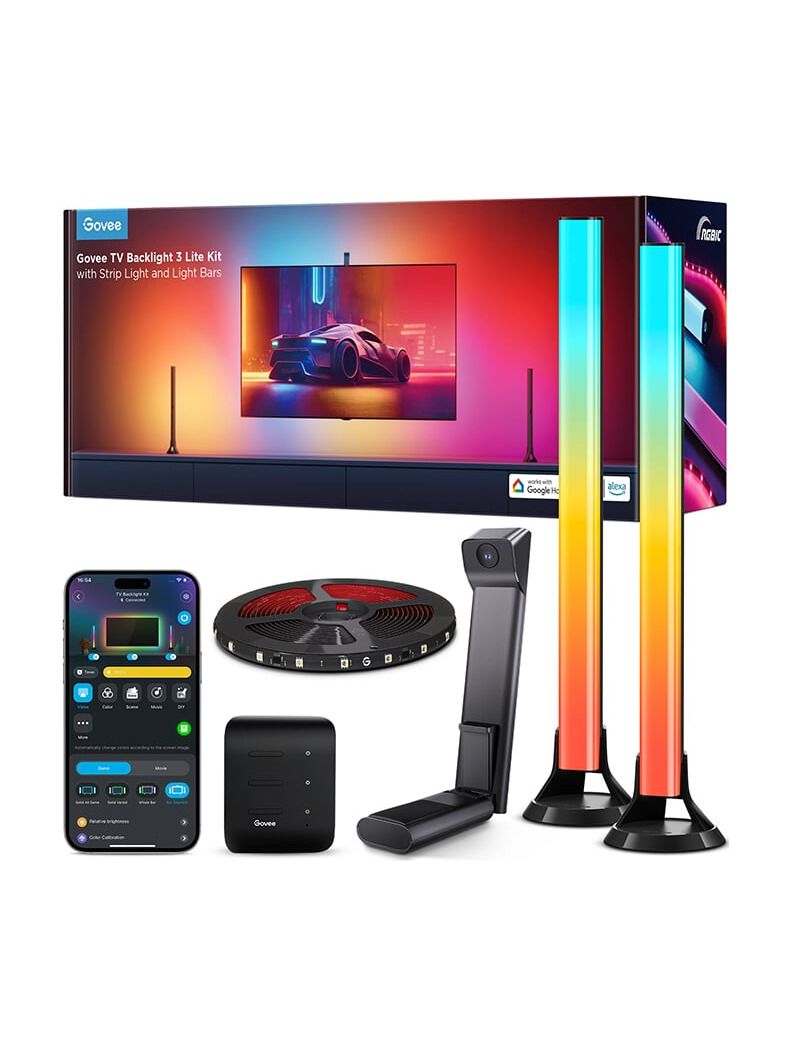 Govee - TV Backlight 3 Lite Kit With Strip Light and Light Bar