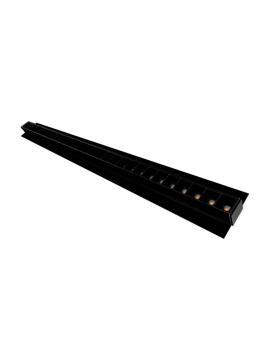 HiluX - Troldtekt LED-Leiste UGR<16 - 60 cm - 24W - 4000K - CRI92 - 25 mm Platte - Schwarz/Schwarz