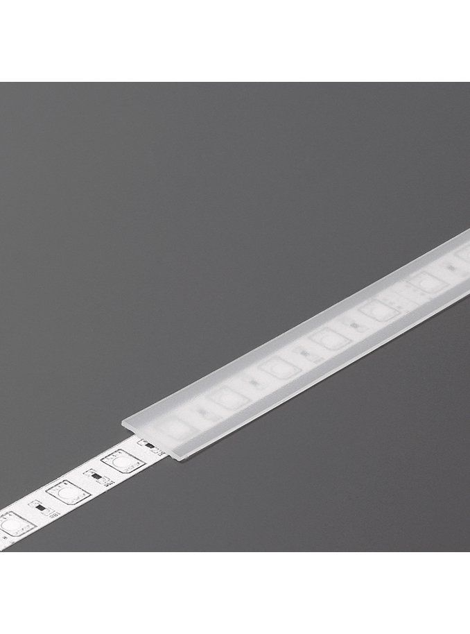 Abdeckung für LED-Profil - J - Slide - 1m - Frosted