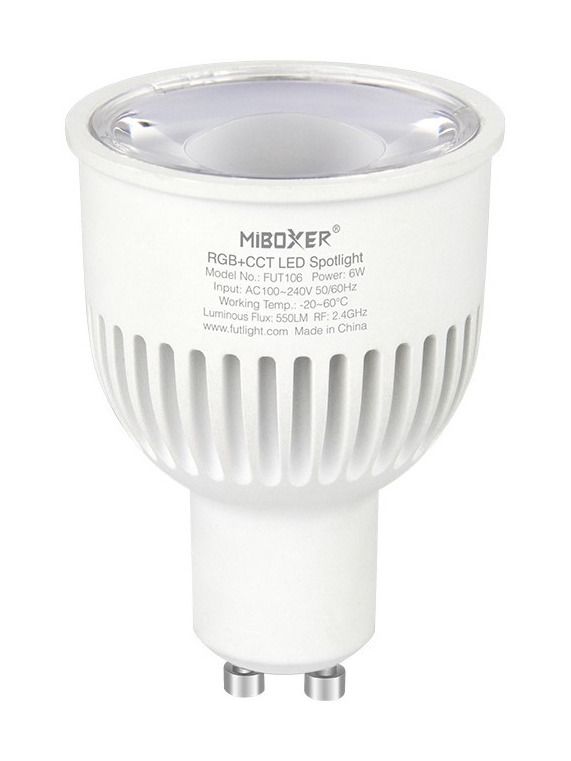 Miboxer - LED-Leuchtmittel GU10 - 6W - RGB-CCT - 570lm - 2.4GHz RF