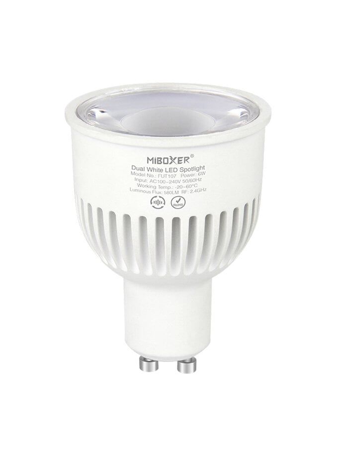 Miboxer - LED-Leuchtmittel GU10 - 6W - CCT - 620lm - 2.4GHz RF