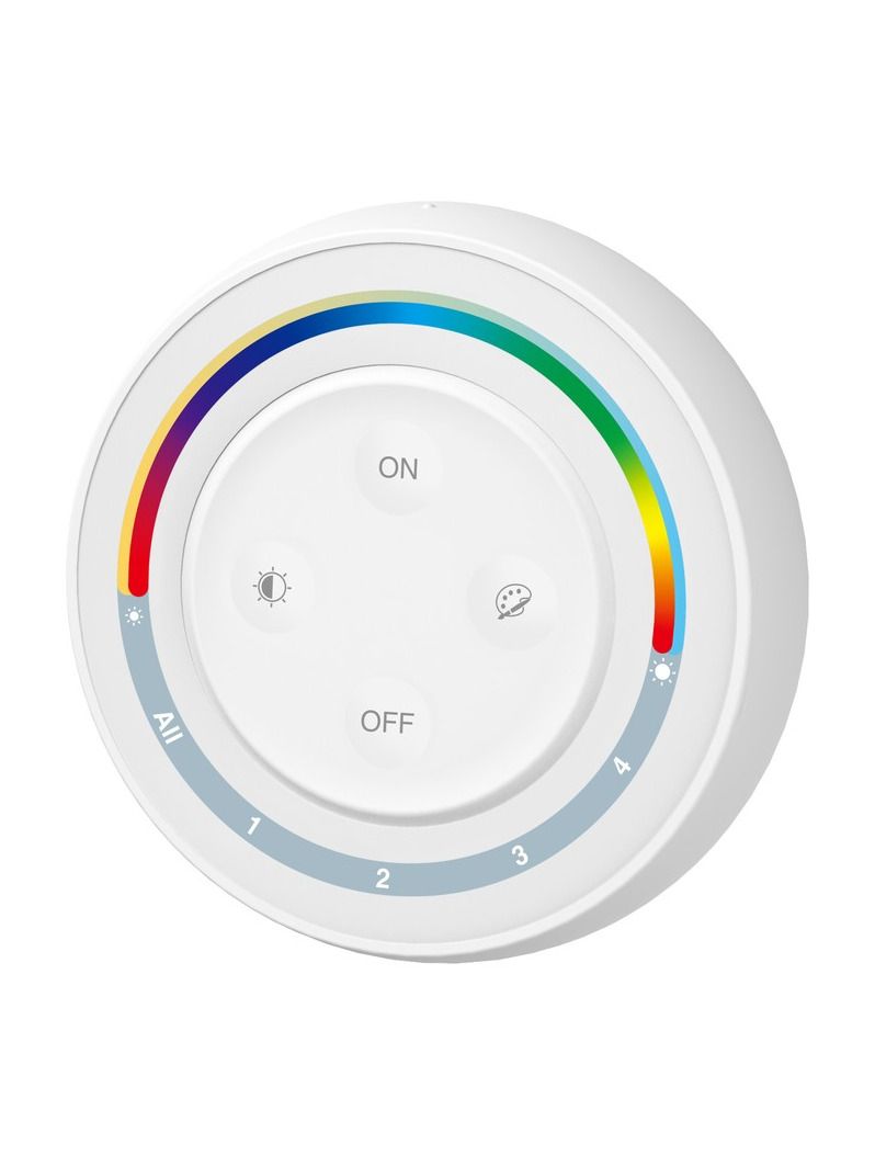 Miboxer - Fernbedienung Rainbow - Weiß - RGB-CCT - 4 Zonen - 2,4GHz RF