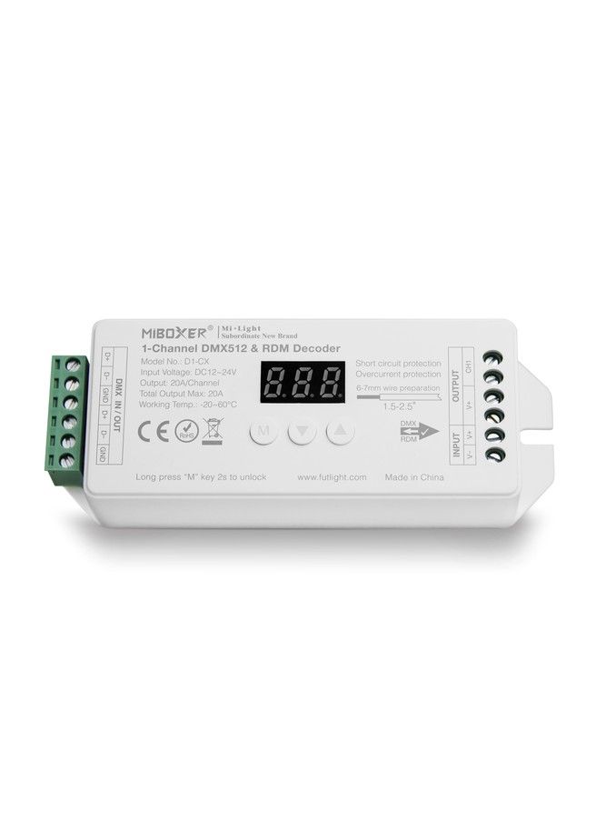 Miboxer - LED-Controller - DC12/24V - DMX512 (D1-CX)
