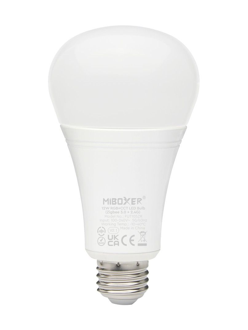 Miboxer - LED-Leuchtmittel E27 - 11,5W - RGB-CCT - 1290lm - Zigbee 3.0