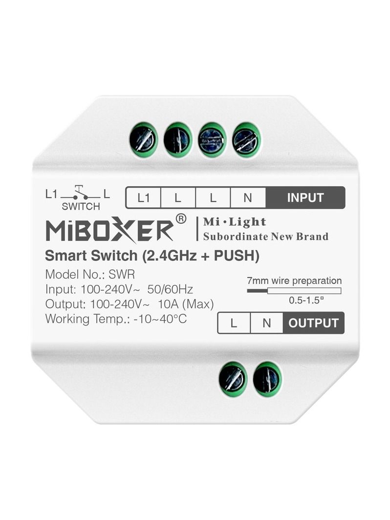 Miboxer - Smart-Schalter - WLAN - 2.4GHz RF (SWR)
