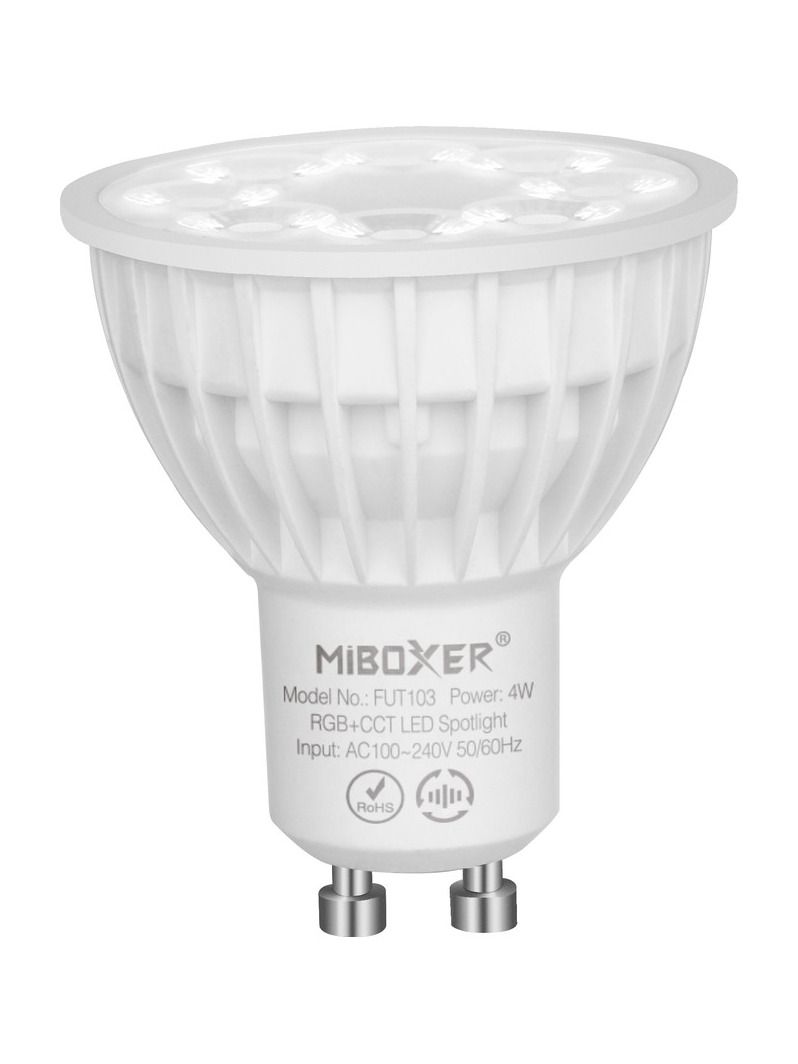Miboxer - LED-Lampe GU10 - 4W - RGB-CCT - 351lm - 2.4GHz RF