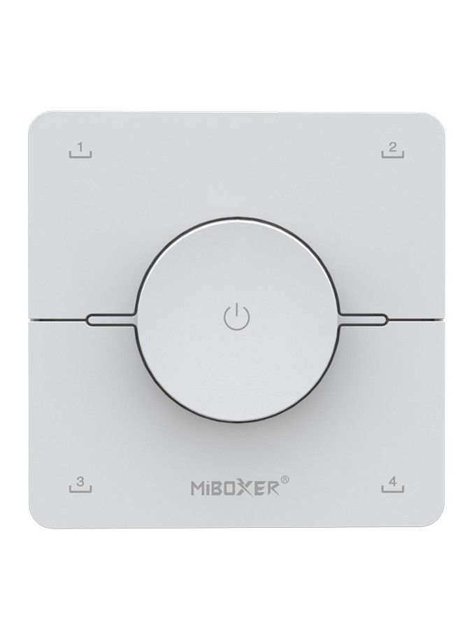 Miboxer - Fernbedienung - Drehrad - Weiß - CCT - 4 Szenen - 2,4GHz RF