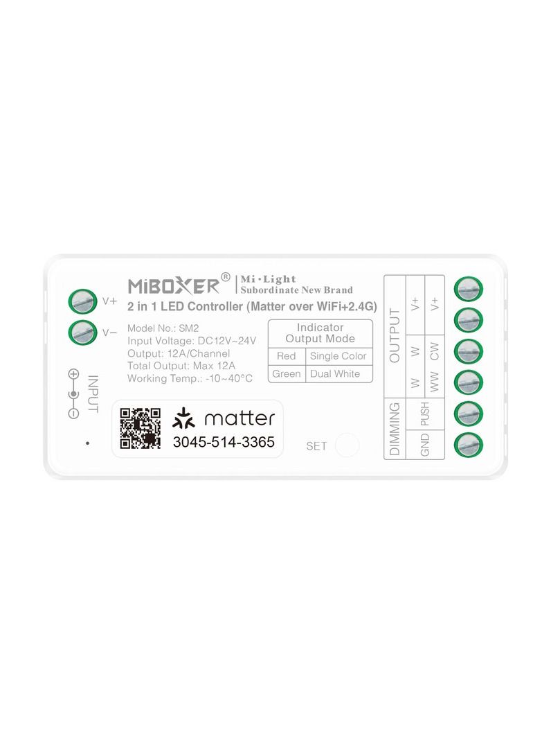 Miboxer - LED-Controller - CCT - WLAN, 2.4GHz RF - 12V