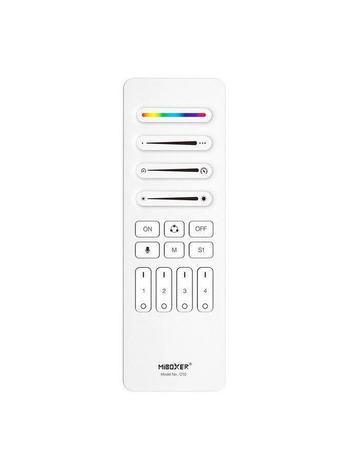 Miboxer - Fernbedienung - RGB-CCT - 2.4GHz RF - 3V - 4 Zonen (C10-W)