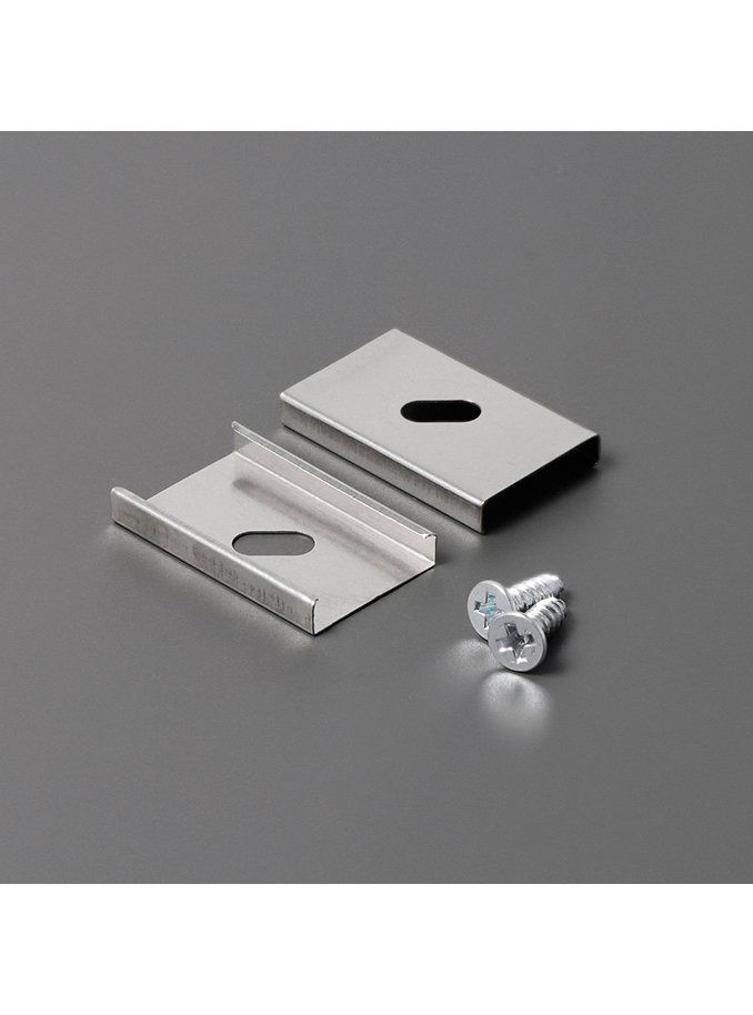 Montageclips für LED-Profil - Model U - Edelstahl - 20 Stk.