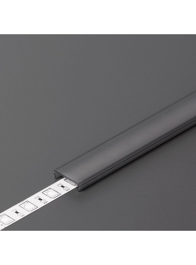 Abdeckung für LED-Profil - C - Click - 4,1m - Schwarz