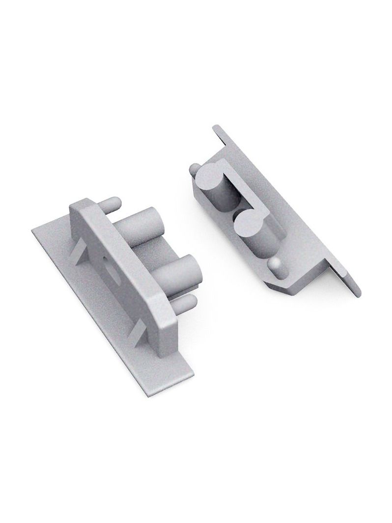 Endkappen für GROOVE10 Gen2 SQ - Silber mit Loch - 20 Stk.